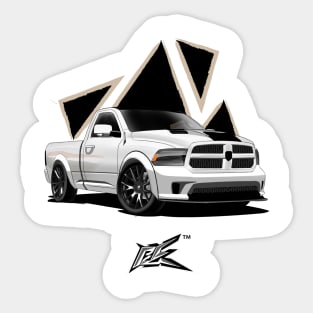 ram 1500 rt white Sticker